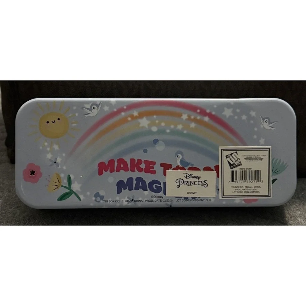 Disney Ariel Storage Tin Metal Pencil Box School Supplies The Little‎ Mermaid
